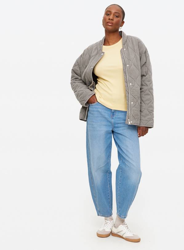Buy Yellow Modal Ribbed Crew Neck Top 10 | Tops | Argos